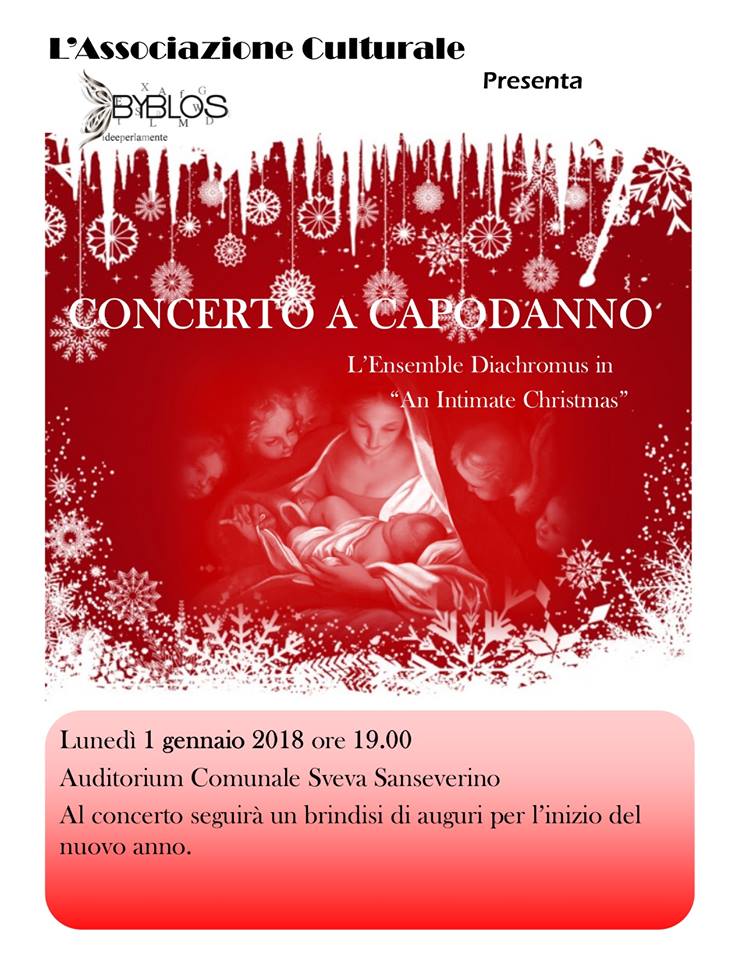 locandina concerto a capodanno dell'Ensemble Diachromus